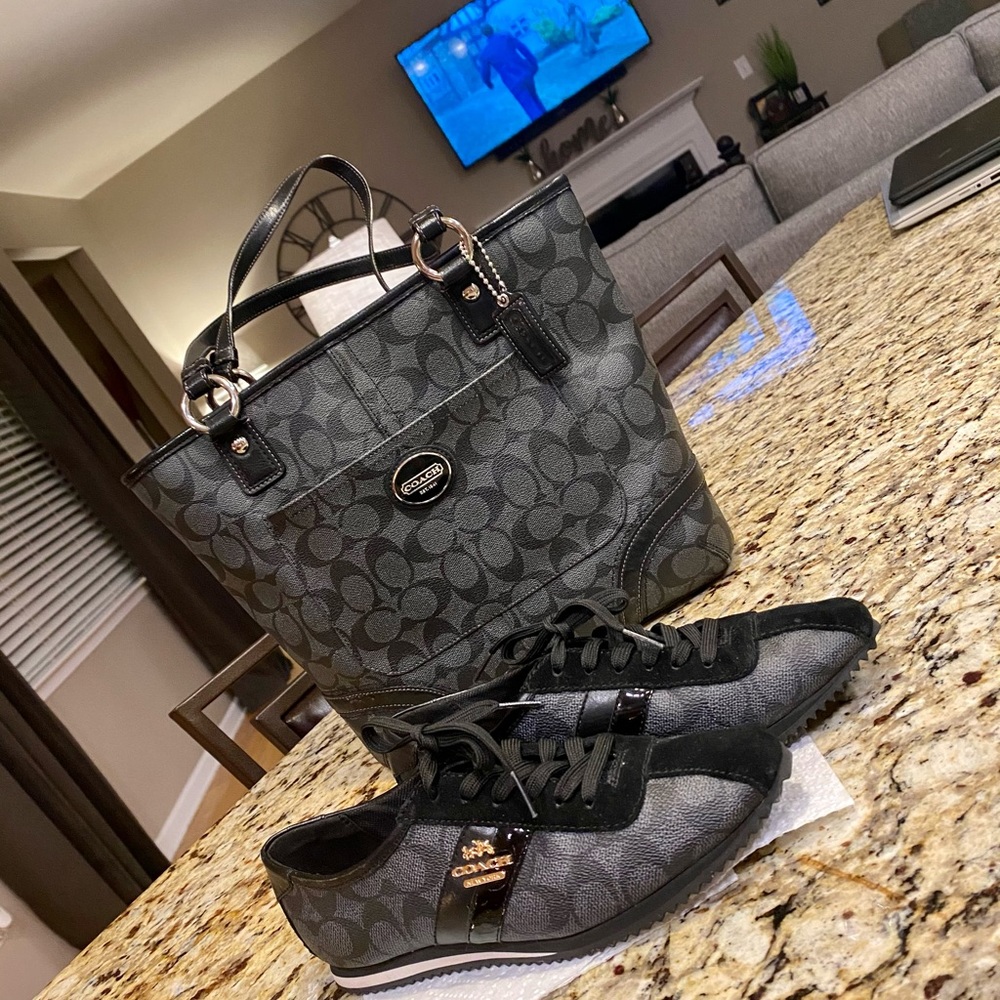 Coach bag and matching shoes